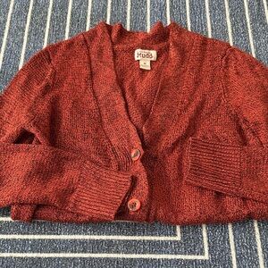 Mudd Women's Maroon Cardigan Sweater